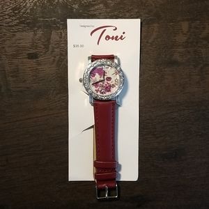 NWT Toni floral watch
